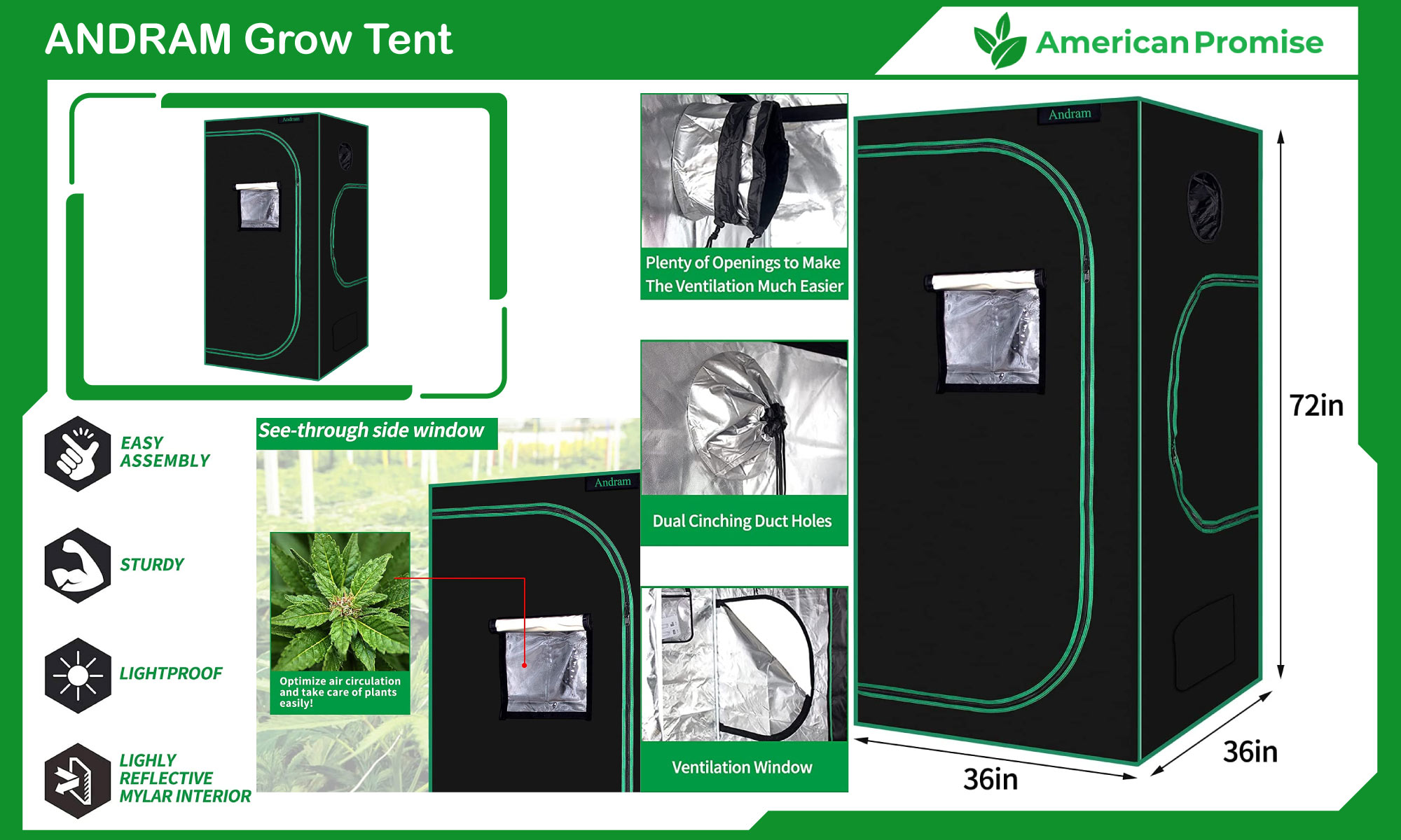 ANDRAM Grow Tent