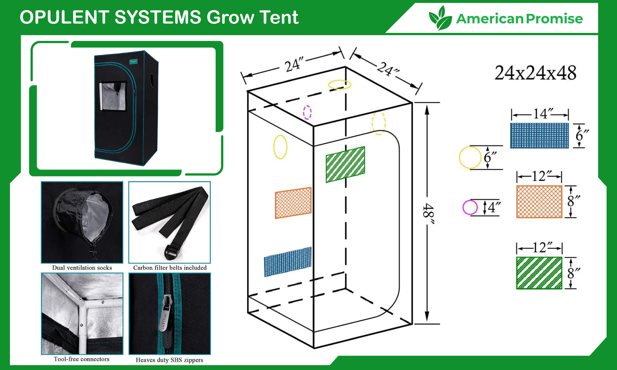 OPULENT SYSTEMS Grow Tent