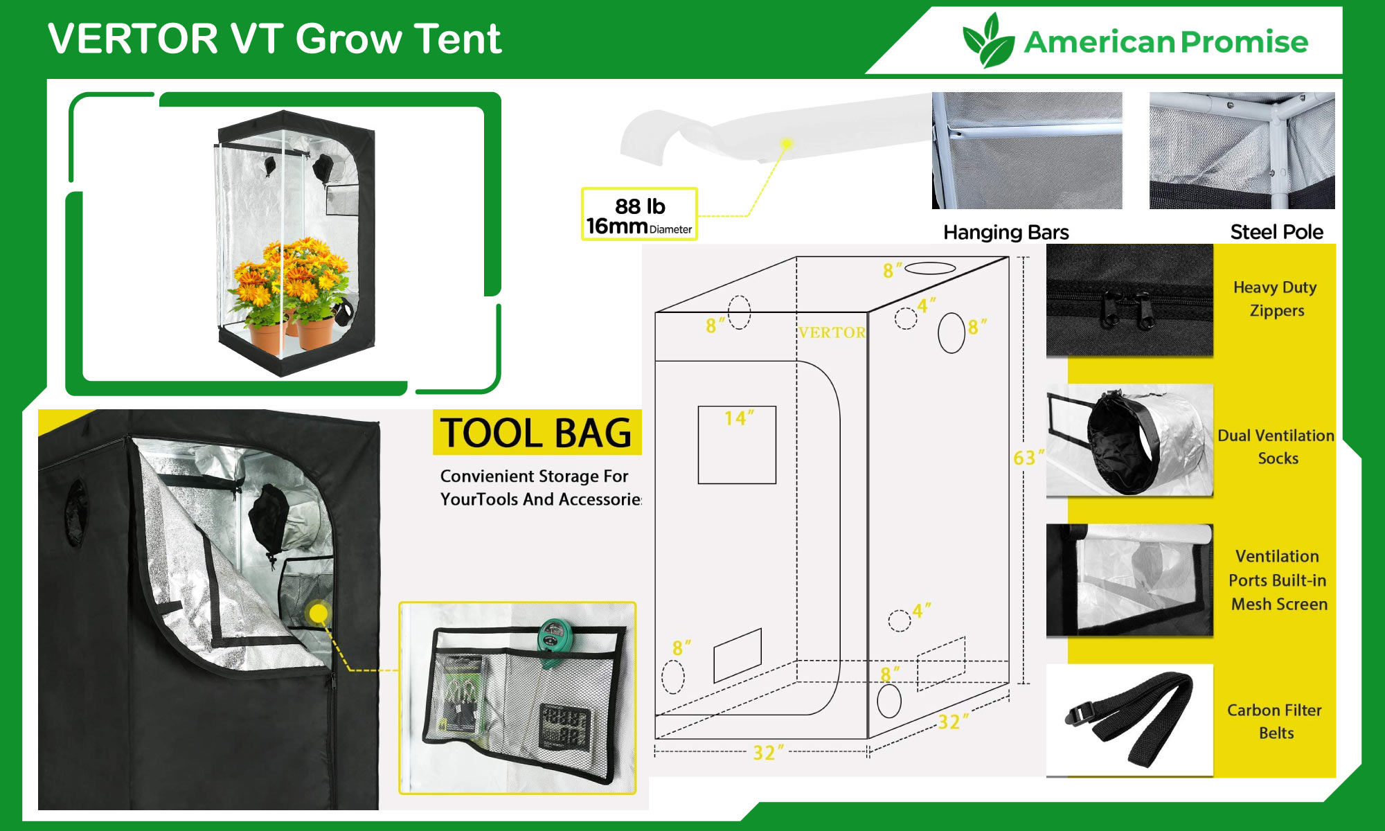 VERTOR VT Grow Tent